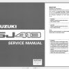 Suzuki Samurai SJ413 Service Manual 1996 EN FR DE ES 2