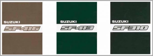 Suzuki Swift SF310 SF413 SF416 Service Manual 1994 EN FR DE ES 1