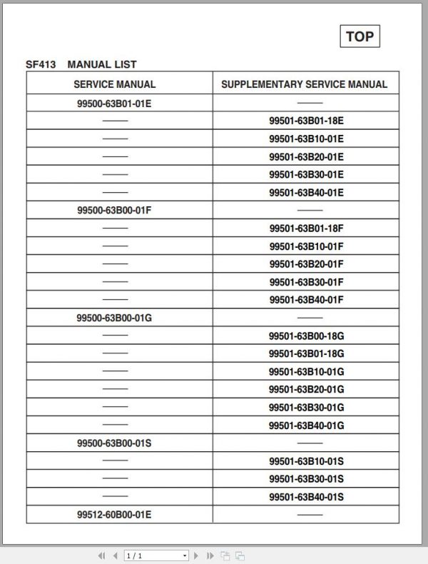 Suzuki Swift SF310 SF413 SF416 Service Manual 1994 EN FR DE ES 2