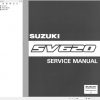 Suzuki Vitara I SV620 Service Manual 1996 EN FR DE ES 2