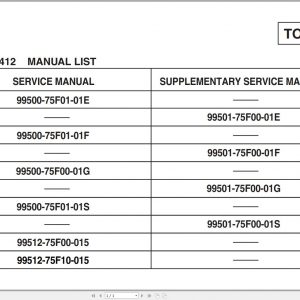 Suzuki Wagon R I SR410 SR412 Service Manual 1999 EN FR DE ES 1