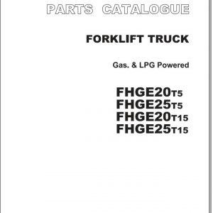TCM Unicarrier Forklift FHGE20T5 FHGE25T5 FHGE20T15 FHGE25T15 ZD30 Engine Parts Catalogue 1