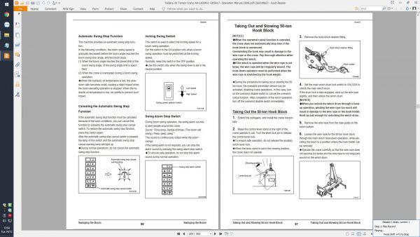 Tadano All Terrain Crane AR 1200M 1 GD5017 Operation Manual 2006 2