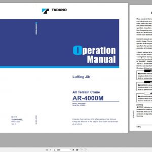 Tadano All Terrain Crane AR 4000M 1 450401 Operation Manual 2014 1