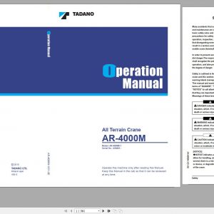 Tadano All Terrain Crane AR 4000M 1 450501 Operation Manual 2015 1