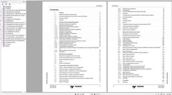 Tadano Mobile Crane ATF220G 5 Operator Manual WFN5RUXV9L2067295 2019 ES 2
