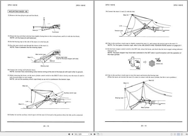 Tadano Truck Mounted Crane TG 3600M 1 450101 Operation Manual 2000 2