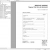 Tigercat 726D Feller Buncher 7262001 7262499 Operator Service Manual 1