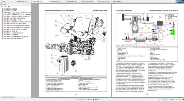 Tigercat 822D L822D Feller Buncher 82213001 82214000 Operator Service Manual 3