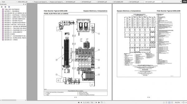 Tigercat 845E L845E Feller Buncher 84513001 84513500 Operator Service Manual 3