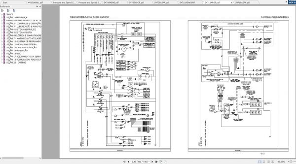 Tigercat 845E L845E Feller Buncher 84513001 84513500 Operator Service Manual 4