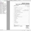 Tigercat 855C L855C Feller Buncher 85510101 85512000 Operator Service Manual 1