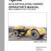 Tigercat AC16 Articulatinbg Carrier Operators Manual 38748AENG 1