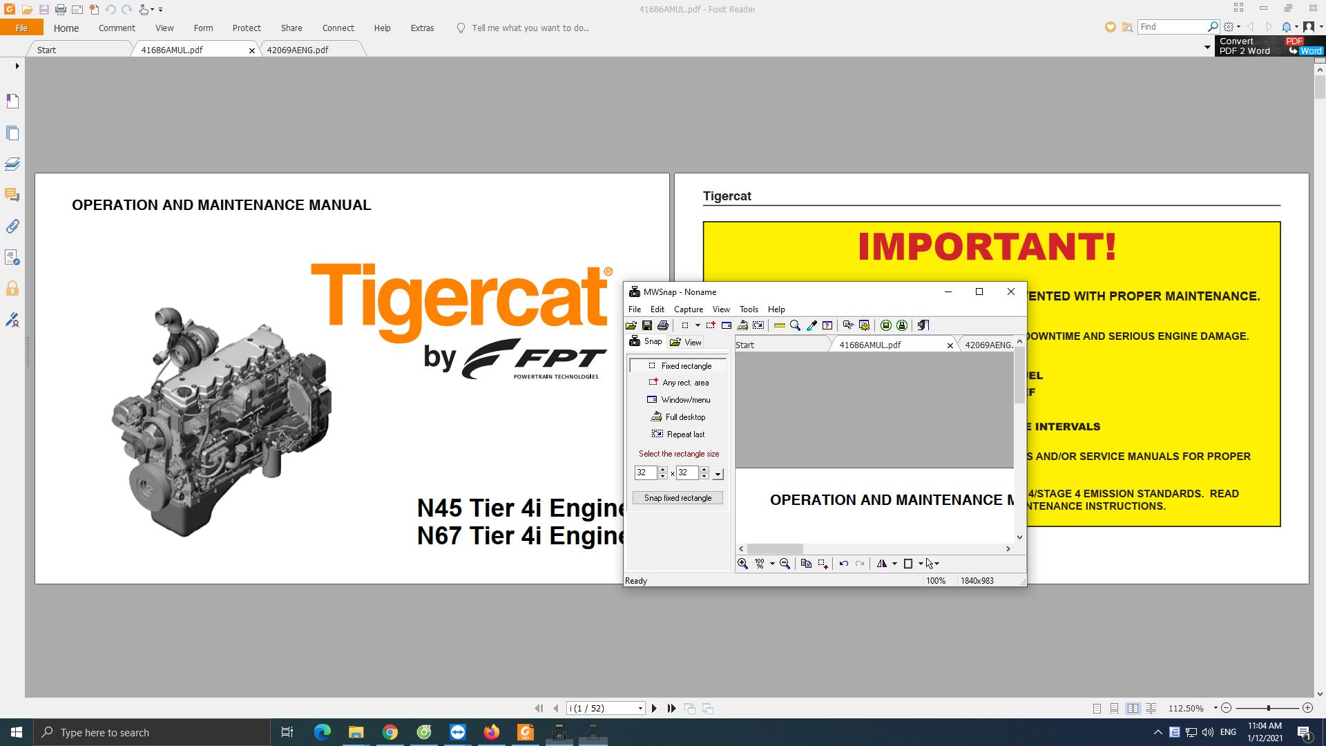 Tigercat FPT N45 and N67 Tier 4i ENGINE Operator Service Repair Manual 3