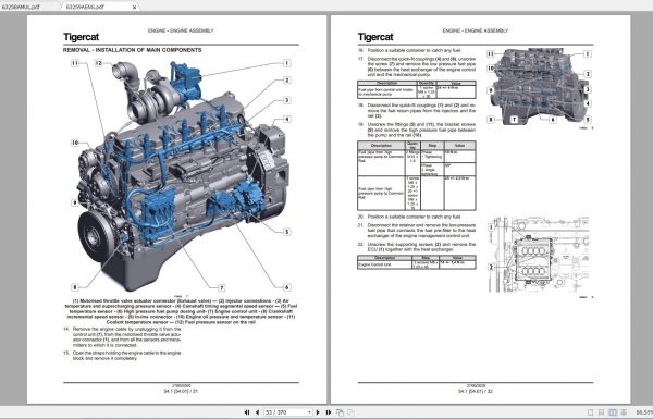 Tigercat FPT N67 Stage V ENGINE Operator Service Repair Manual 3