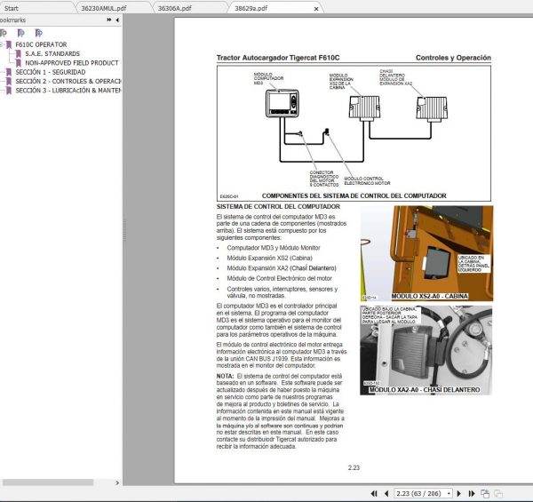 Tigercat Forwarder F610C 6109251 6109500 Operator Service Manual 2