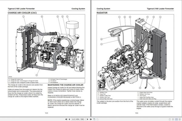 Tigercat Loader Forwarder 2160 21600101 21600500 Operator Service Manual 4