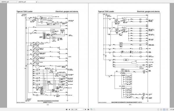 Tigercat Loader T250 250T0101 250T0499 Operators Service Manual 3