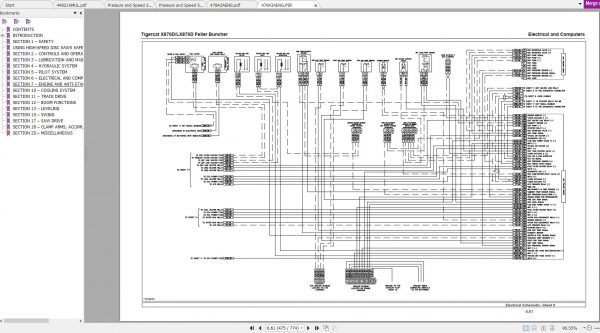 Tigercat ZX870D LX870D Feller Buncher 87073501 87075000 Operator Service Manual 3