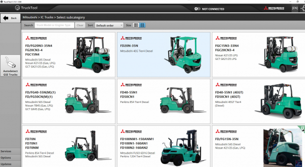 TruckTool 3.10.1.1286 10.2021 Diagnostic Program for MitsubishiCatTCMUniCarriers Rocla 3