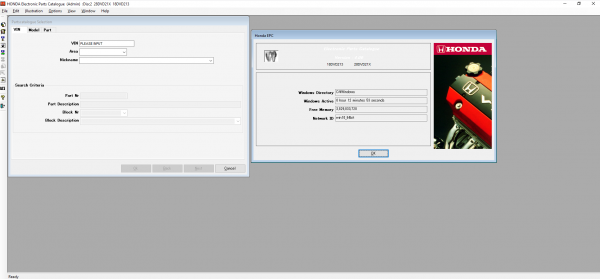 HONDA EPC GENERAL 01.2022 ELECTRONIC PARTS CATALOG DVD 1