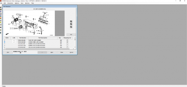 HONDA EPC GENERAL 01.2022 ELECTRONIC PARTS CATALOG DVD 9