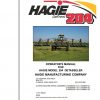Hagie Hi Tractor 204 U1000880001 thru U1000880100 Operator Manual 493401 2009 1