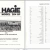 Hagie Hi Tractor 204SP U1010110001 thru 1010110200 Operator Manual 493232 2001 1