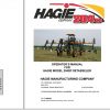 Hagie Hi Tractor 204SP U1011121001 through U1011121300 Operator Manual 493435 2010 1