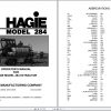 Hagie Hi Tractor 284 038099001 thru 03899200 Operator Manual 493192 1998 1