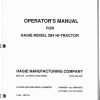 Hagie Hi Tractor 284 046649001 thru 046649200 Operator Manual 493145 1993 1