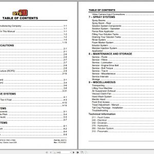 Hagie Hi Tractor DTS 10 17001 17500 Technical Manual 493713 2016 1