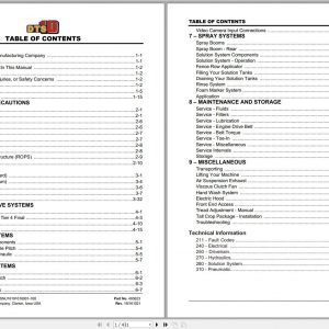 Hagie Hi Tractor DTS 10 SNU16191616001 100 Technical Manual 493623 2015 1
