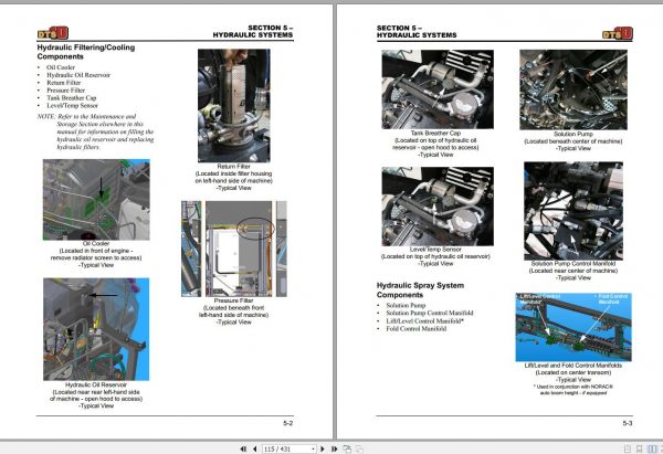 Hagie Hi Tractor DTS 10 SNU16191616001 100 Technical Manual 493623 2015 2