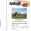 Hagie Hi Tractor DTS 10 U1410880001 thru U1410880200 Operator Manual 493409 2008 1