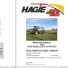 Hagie Hi Tractor DTS 10 U1411001001 thru U1411001200 Operator Manual 493439 2012 1