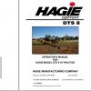 Hagie Hi Tractor DTS 8 U1210770001 thru U1210770100 Operator Manual 493377 2006 1