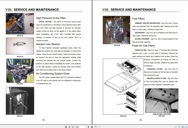 Hagie Hi Tractor DTS 8 U1210770001 thru U1210770100 Operator Manual 493377 2006 2
