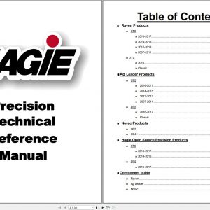 Hagie Hi Tractor Precision Technical Reference Manual 1