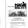 Hagie Hi Tractor STS 10 U1610440001 thru U1610440100 Operator Manual 493307 2004 1