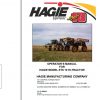 Hagie Hi Tractor STS 10 U1610880001 thru U1610880100 Operator Manual 493411 2009 1