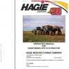 Hagie Hi Tractor STS 10 U1610990001 thru U1610990100 Operator Manual 493443 2008 1