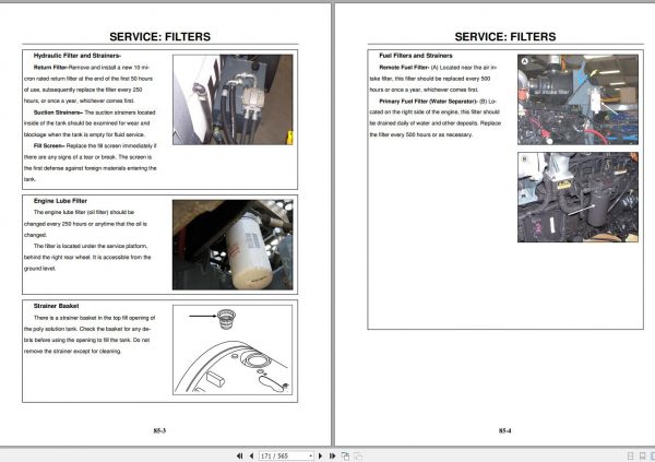 Hagie Hi Tractor STS 10 U1611111001 thru U1611111100 Operator Manual 493499 2011 2