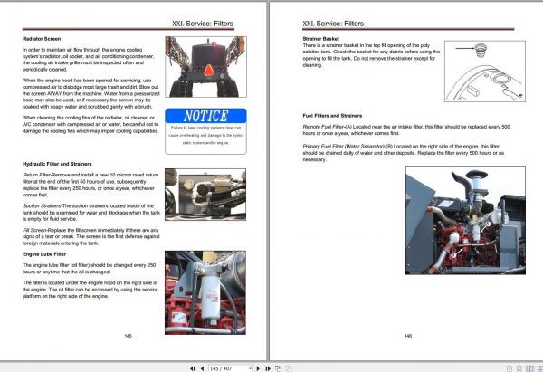 Hagie Hi Tractor STS 10 U1611331001 through U1611331200 Operator Manual 493545 2012 2