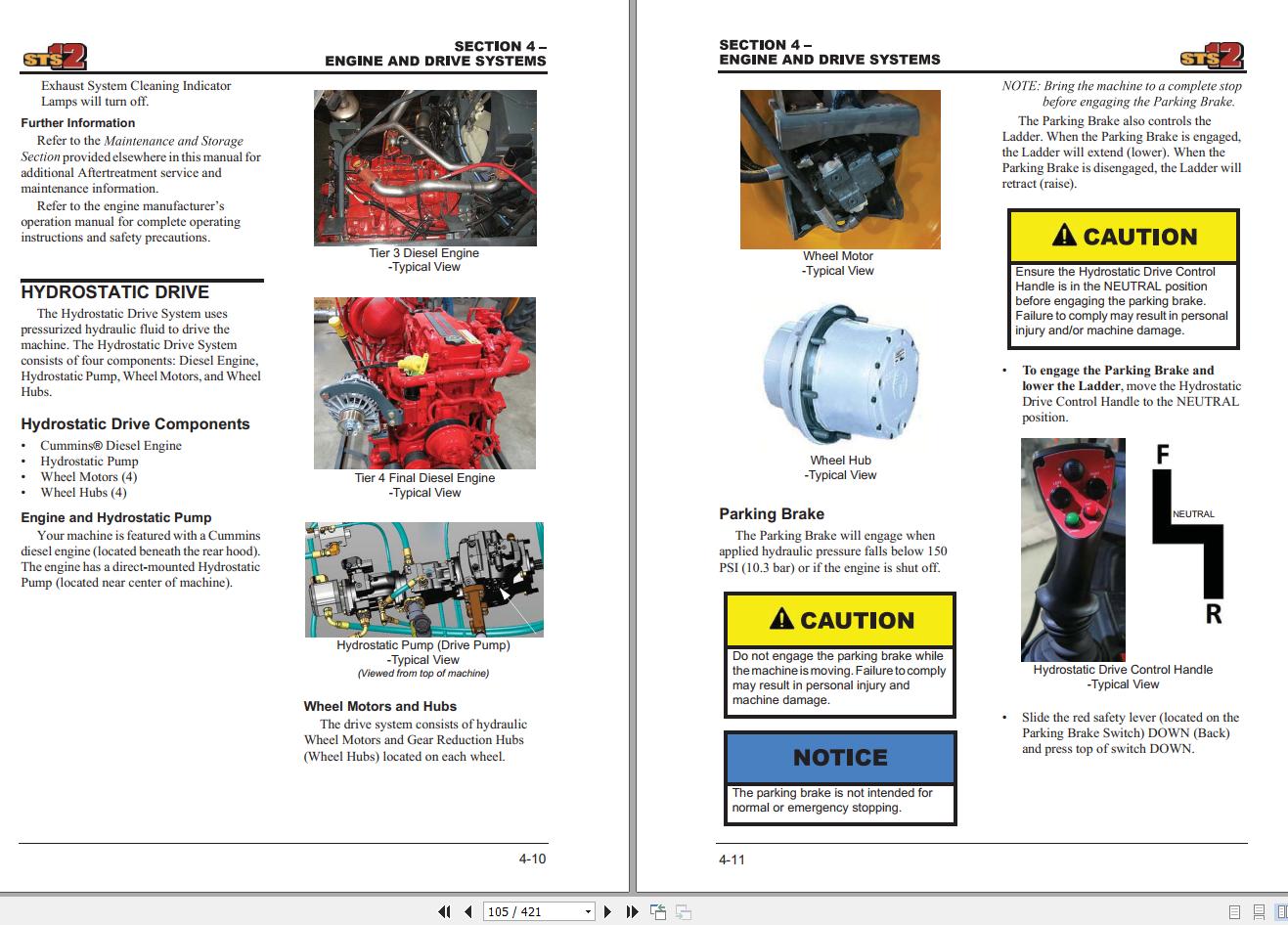 Hagie Hi Tractor STS 12 SNU16111616001 200 Technical Manual 493630 2016 2