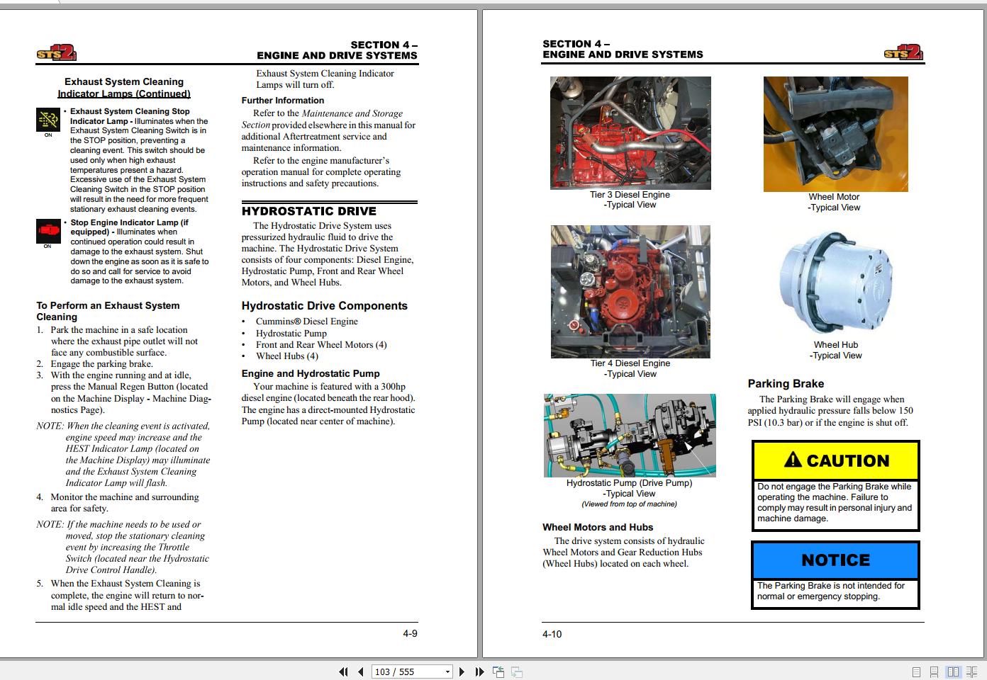 Hagie Hi Tractor STS 12 SNU16121414001 200 Technical Manual 493590 2016 2