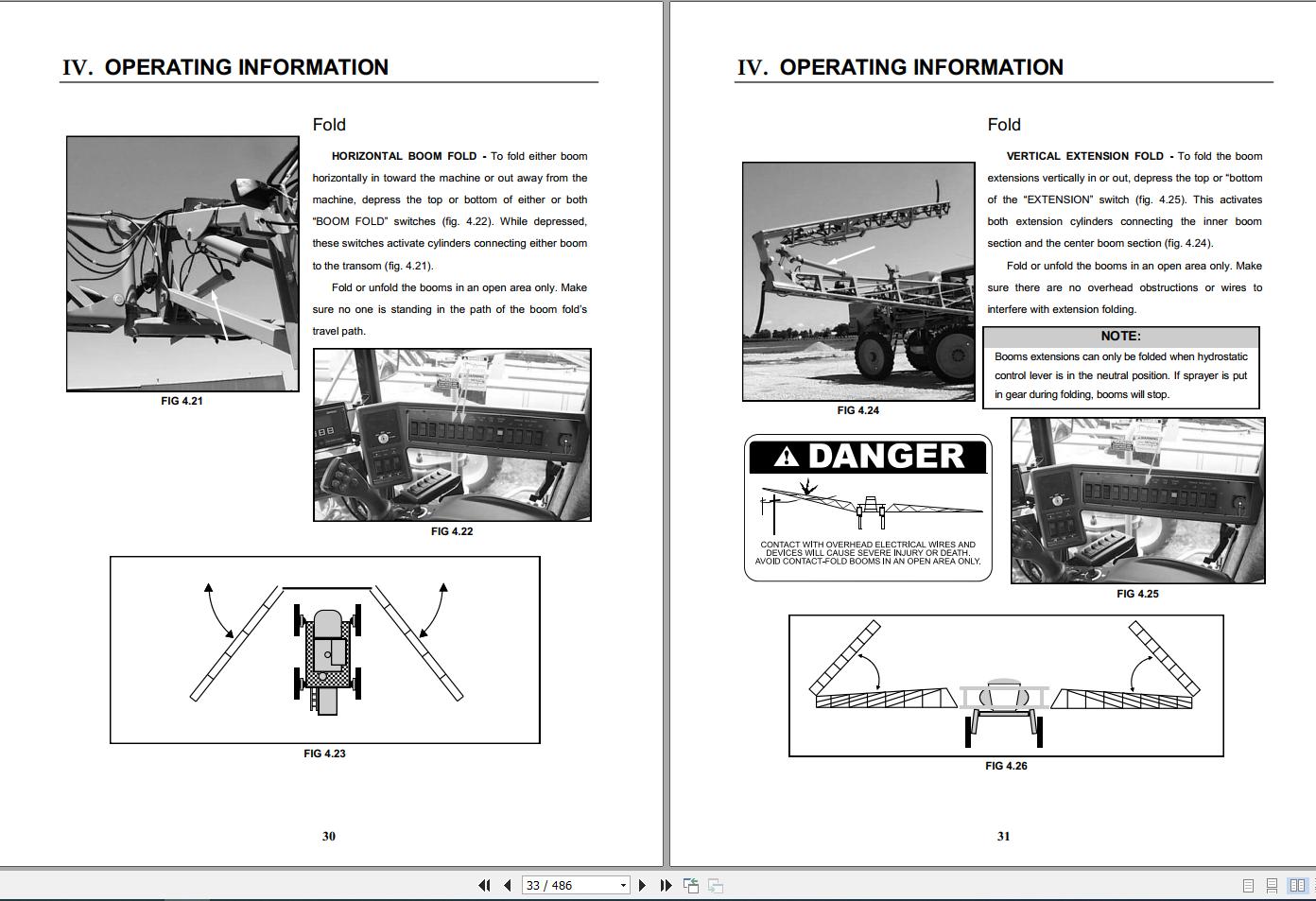 Hagie Hi Tractor STS 12 U1600440001 thru U1600440100 Operator Manual 493311 2004 2