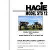 Hagie Hi Tractor STS 12 U1600660001 thru U1600660100 Operator Manual 493363 2005 1