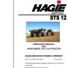 Hagie Hi Tractor STS 12 U1600770001 thru U1600770100 Operator Manual 493391 2006 1