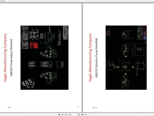 Hagie Hi Tractor STS 12 U1600770001 thru U1600770100 Operator Manual 493391 2006 2